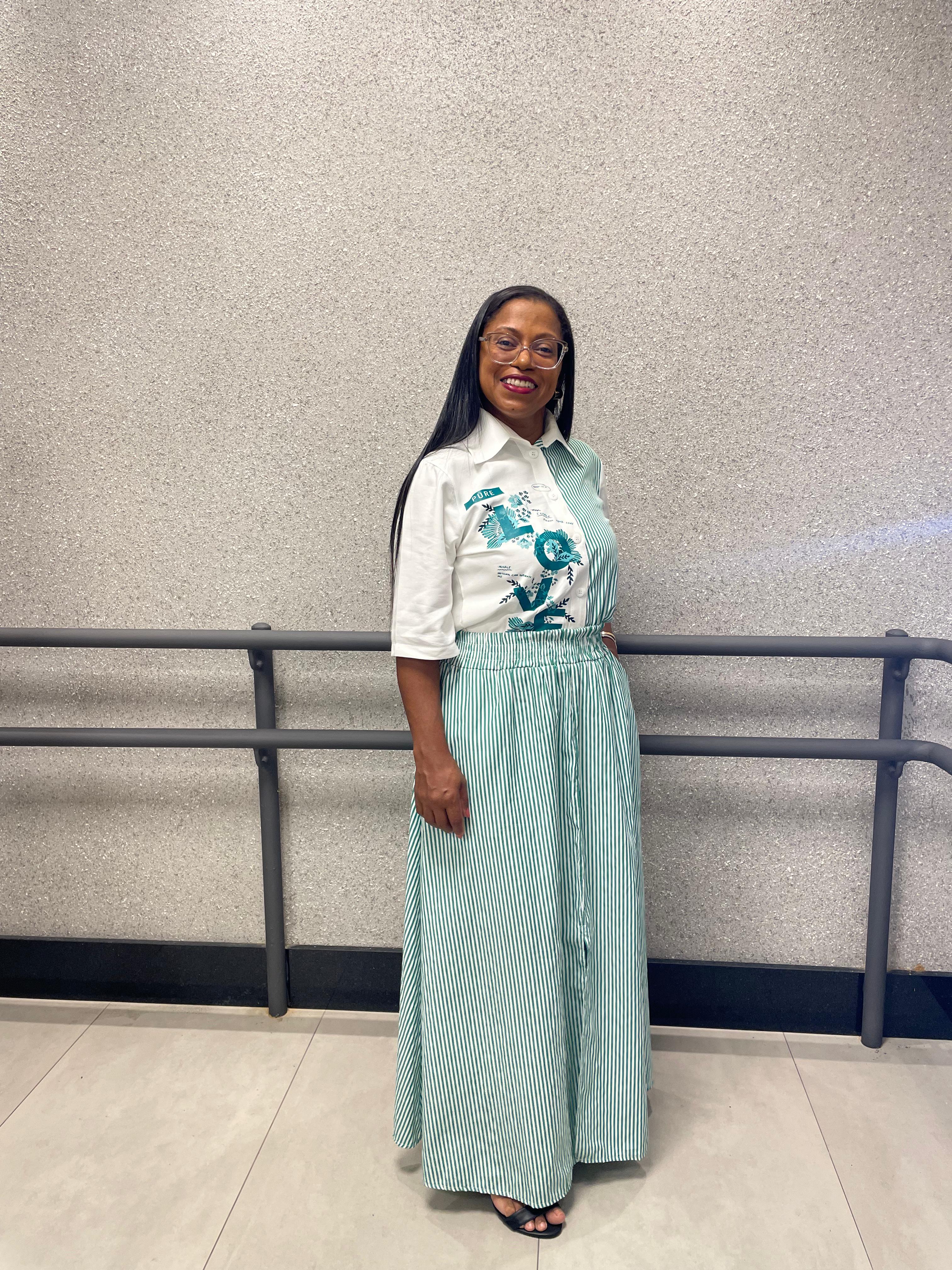 Jeane em atendimento